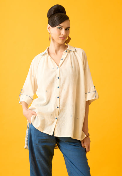 White Peter Pan Collar Shirt