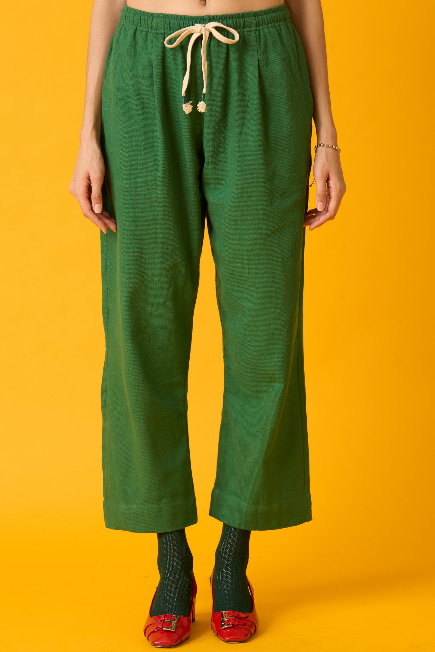 Green Drawstring Pants