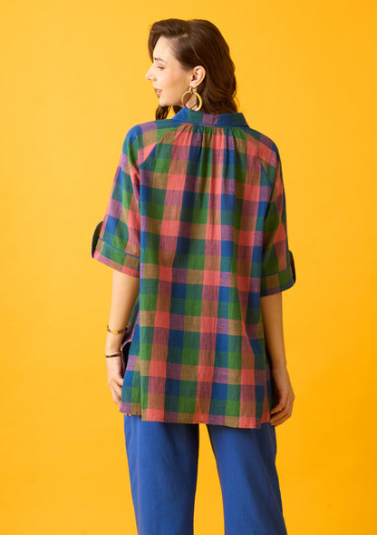 Multi Colored Plaid Shirt