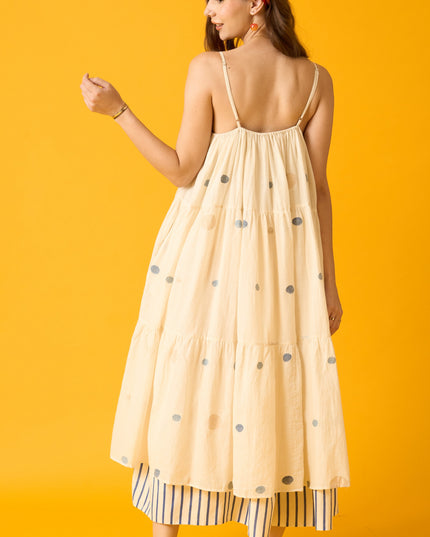 Off White Tier Dress