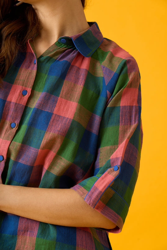 Multi Colored Plaid Shirt