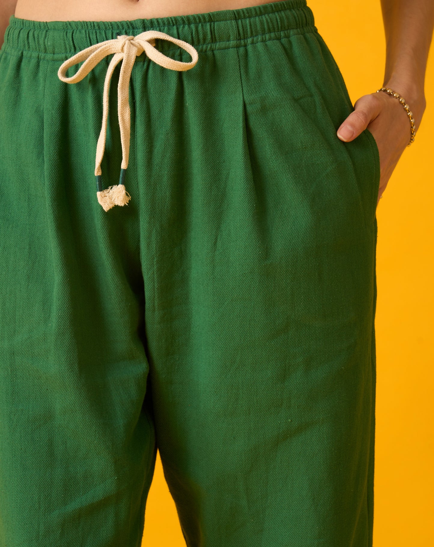 Green Drawstring Pants