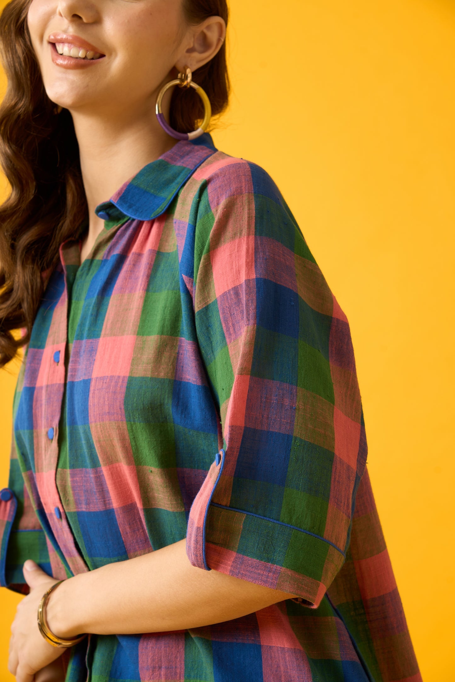 Multi Colored Plaid Shirt