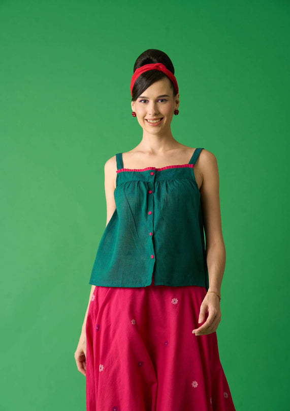 Green Cami Top